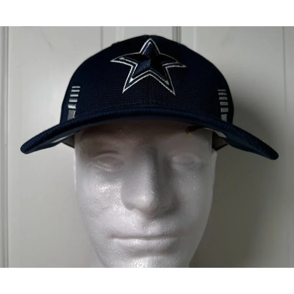 39Thirty New Era Blue Silver NFL Dallas Cowboys Fitted Hat Size Small/Medium